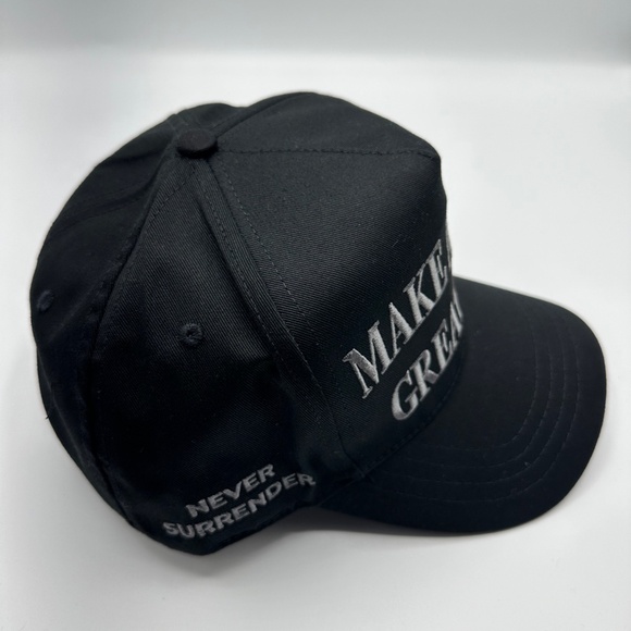 Cali-Fame Trump Make America Great Again Logo Black Trucker Hat Cap One Size - Picture 2 of 7